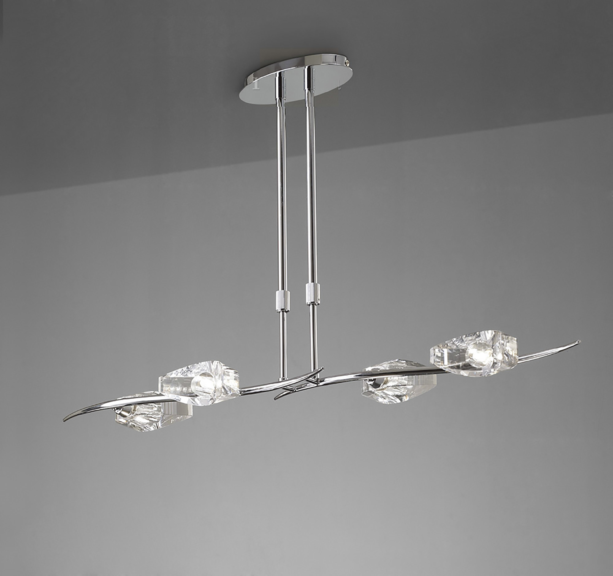 Eclipse Polished Chrome Ceiling Lights Mantra Linear Fittings